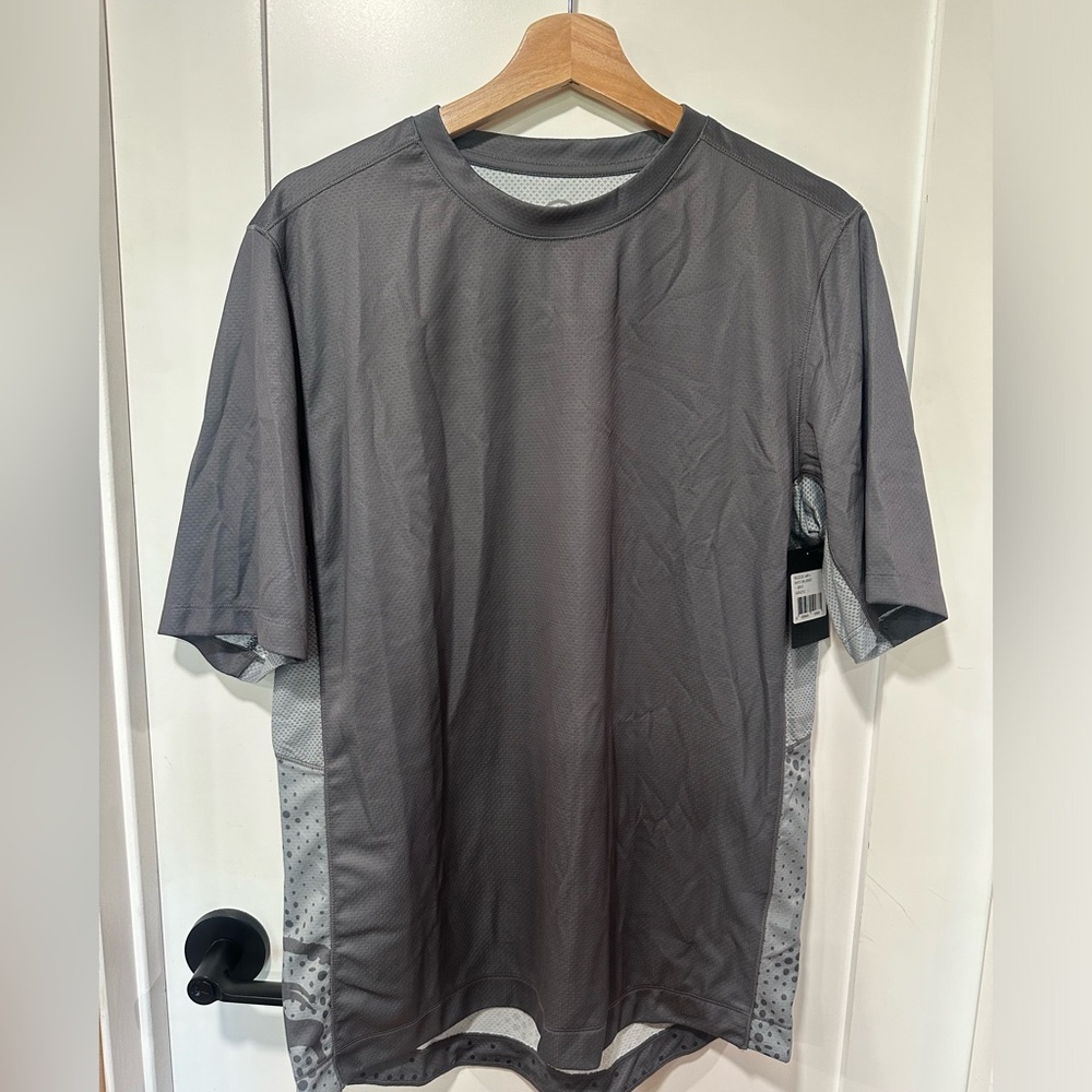 BACKCOUNTRY WHITE RIM JERSEY Large Gargoyle Grey Men’s workout shirt BRAND NEW